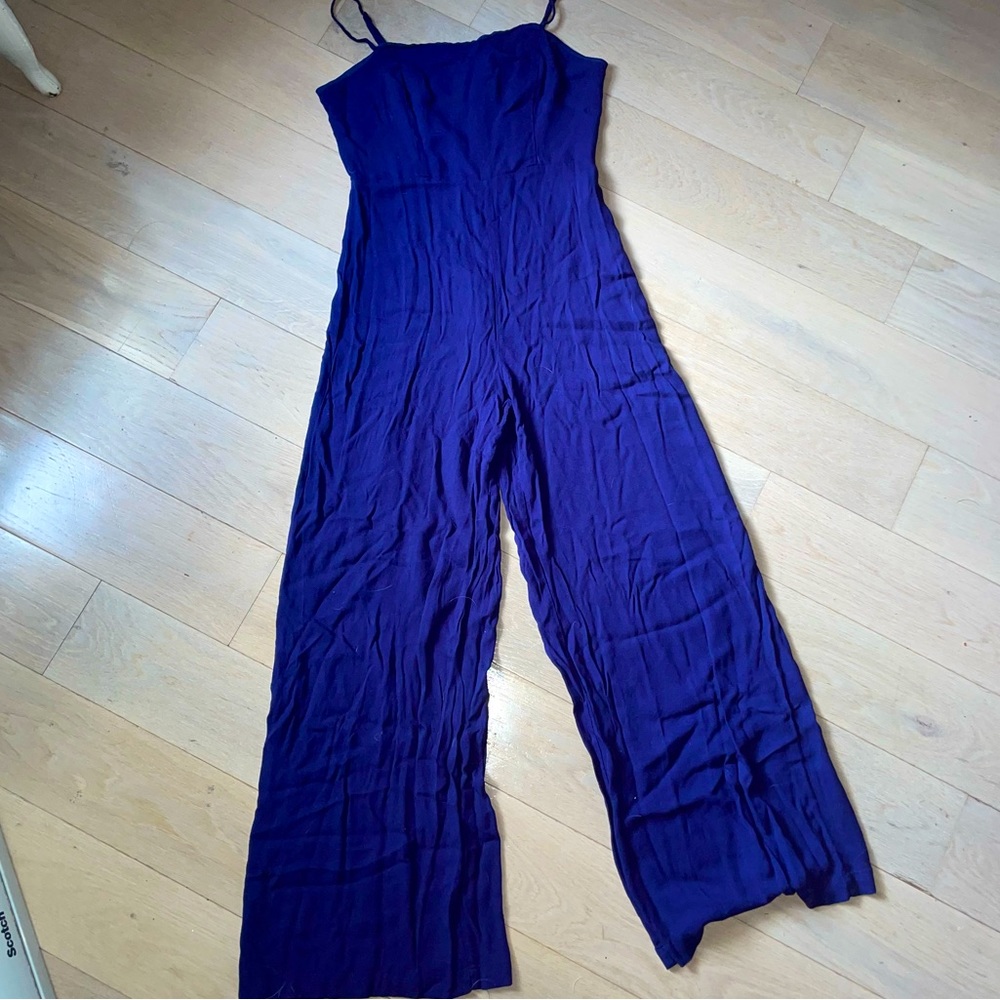 Forever 21 lightweight wide leg jumpsuit
